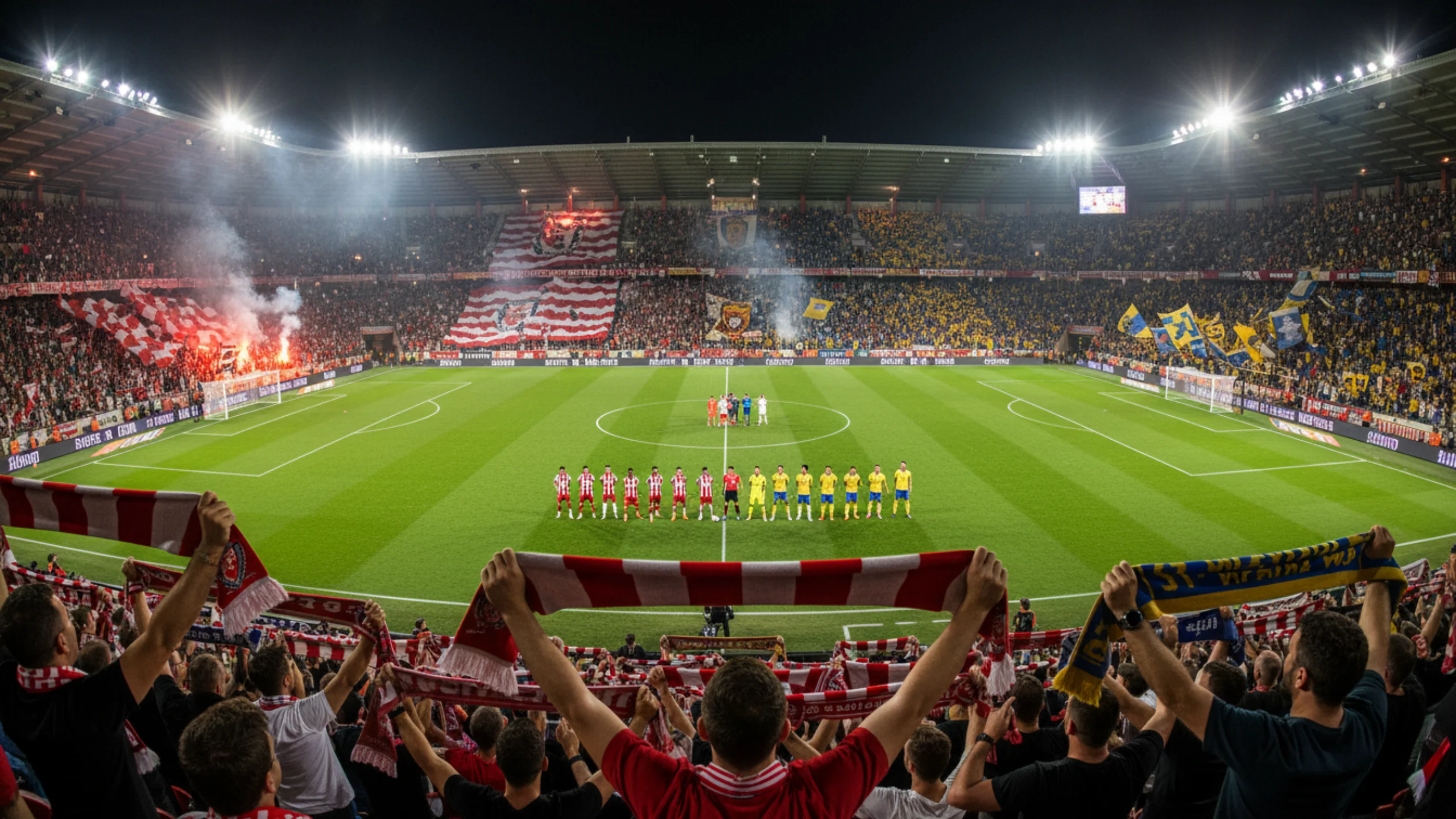 Københavnerderby mellem FC København og Brøndby IF på stadion